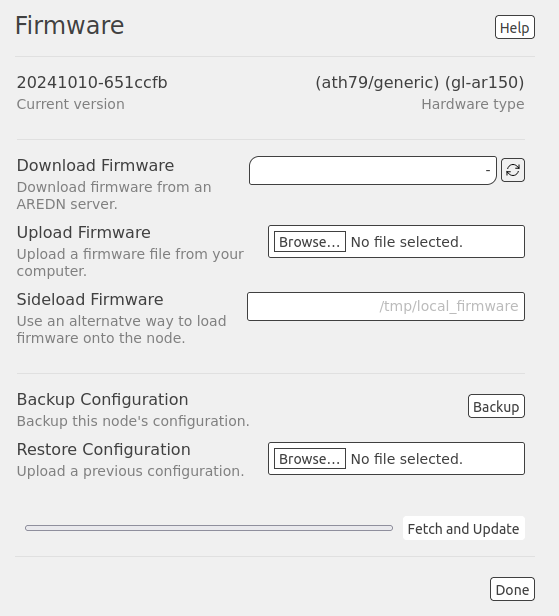 Admin Firmware