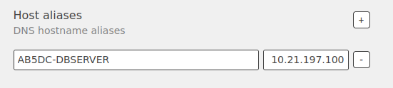 Admin Local Services Host Aliases