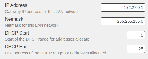 Admin Network - NAT