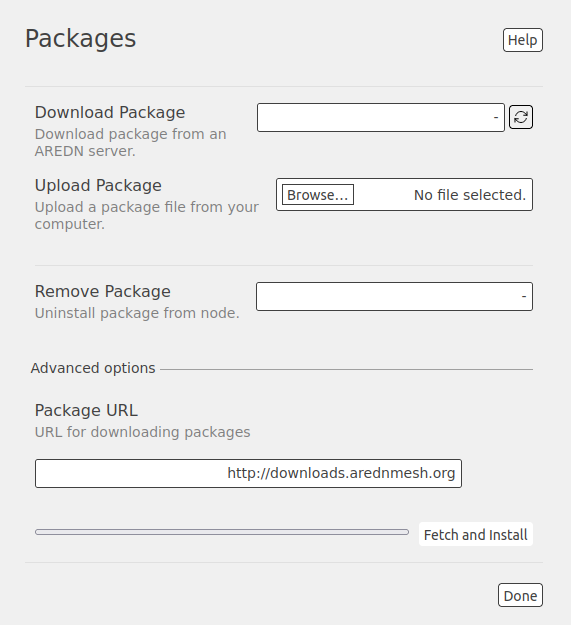 Admin Packages