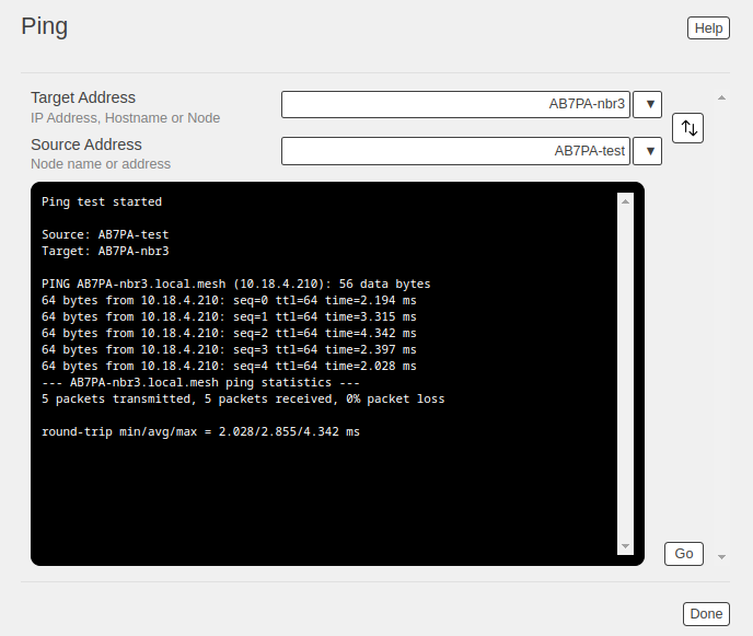 Ping Test