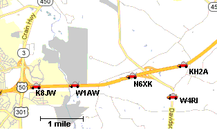 APRS Map Display