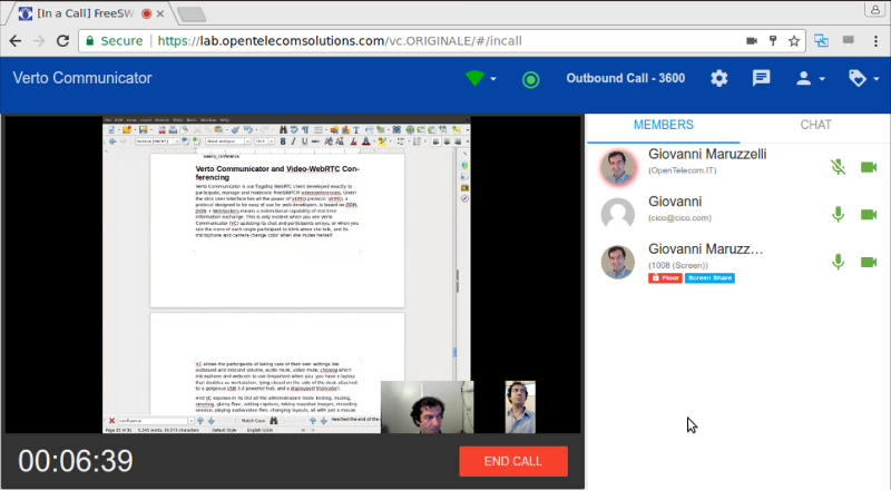 FreeSWITCH Video Conference