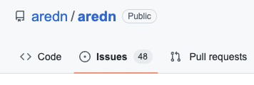 GitHub Issues menu item