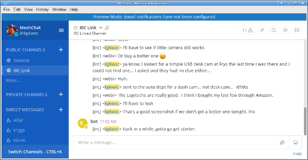 Mattermost Interface