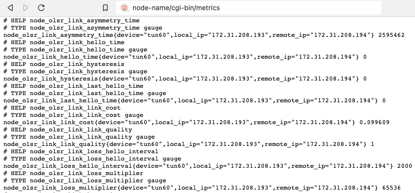 Prometheus Exporter metrics