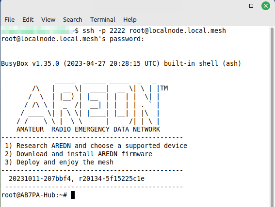 SSH example