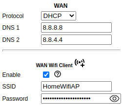 WiFi as WAN