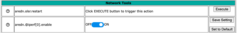 Advanced Configuration - Network Tools